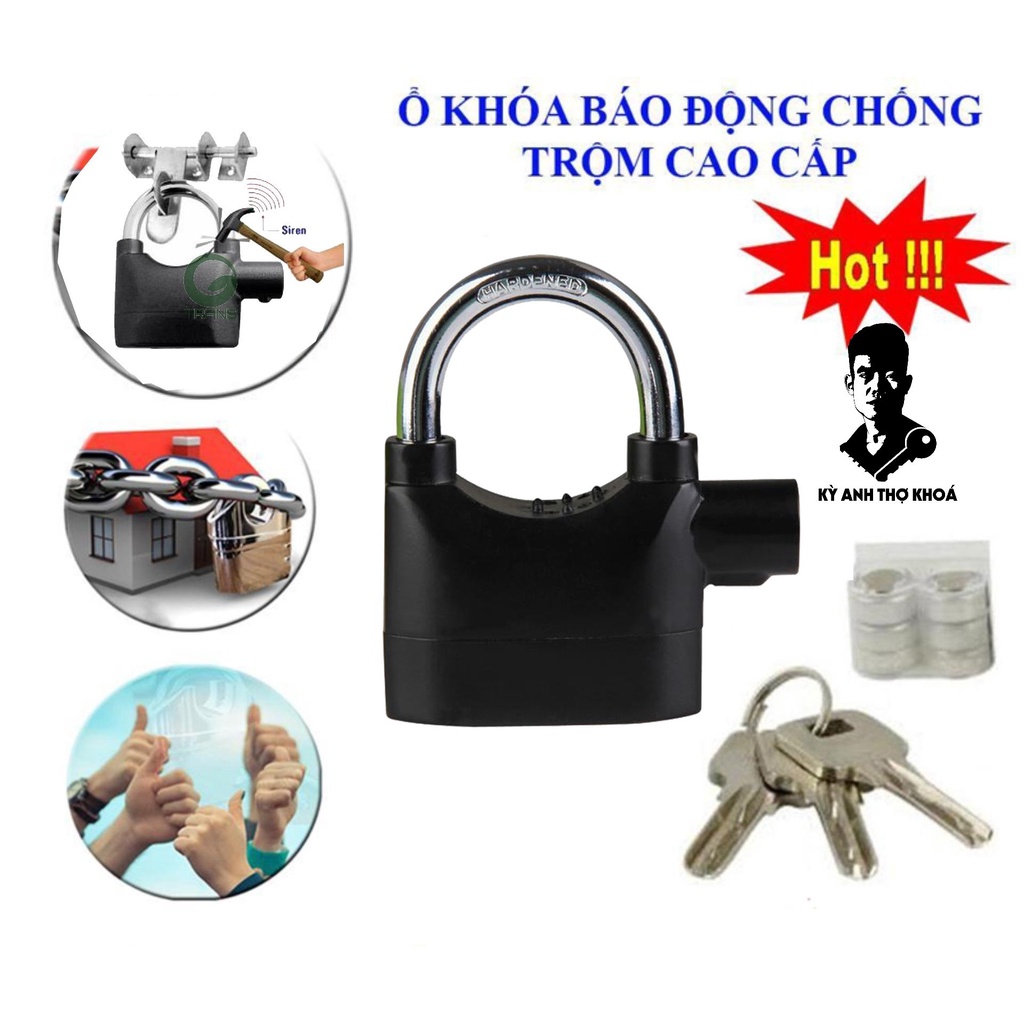 Ổ khóa có còi hú báo động chống trộm ALARM LOCK