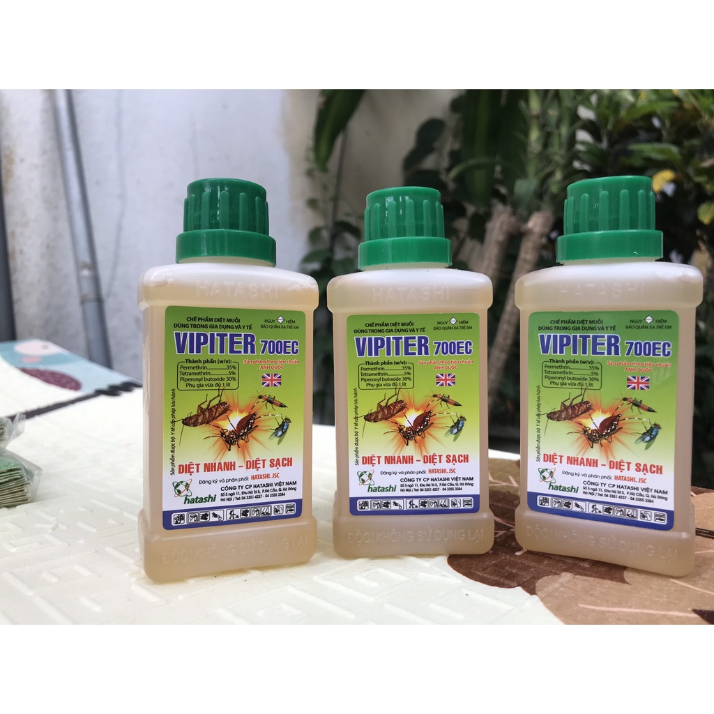 Thuốc diệt muỗi tận gốc Vipiter 700EC chai 100ml diệt muỗi ruồi kiến gián và côn trùng có hại