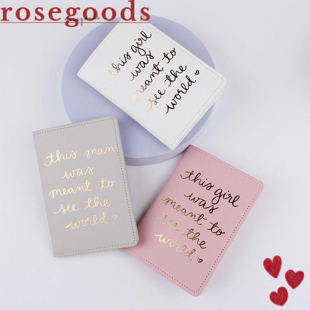 Vỏ Bọc Hộ Chiếu In Chữ Đơn Giản Thời Trang Giá Đỡ