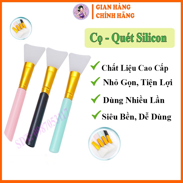 Cọ đắp mặt nạ silicon, Chổi quét mask cao cấp,cọ quét mặt nạ, trang điểm, mềm mại, tiện dụng