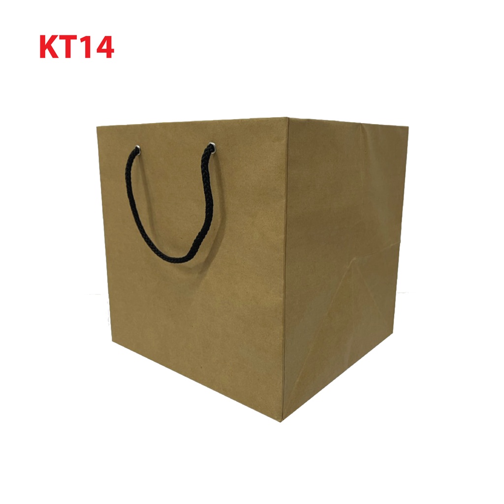 Mẫu túi giấy đựng bánh, đựng cơm KT14 combo 10 cái