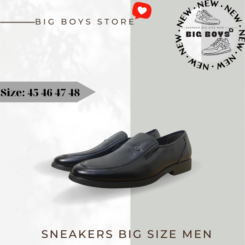 Giày Tây Xỏ Slip On Leather Shoes Franko Nam Big Size - Giày Tây Nam Công Sở Thời Trang Ngoại Cỡ 45 46 47 48 49 50
