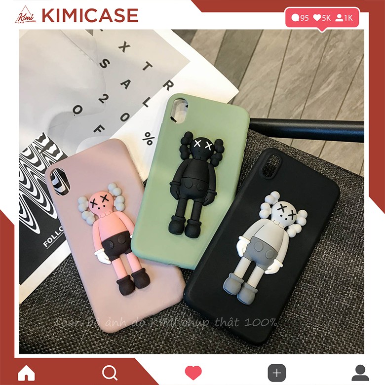 Bộ ốp đính sticker KAWS dành cho dòng IPHONE