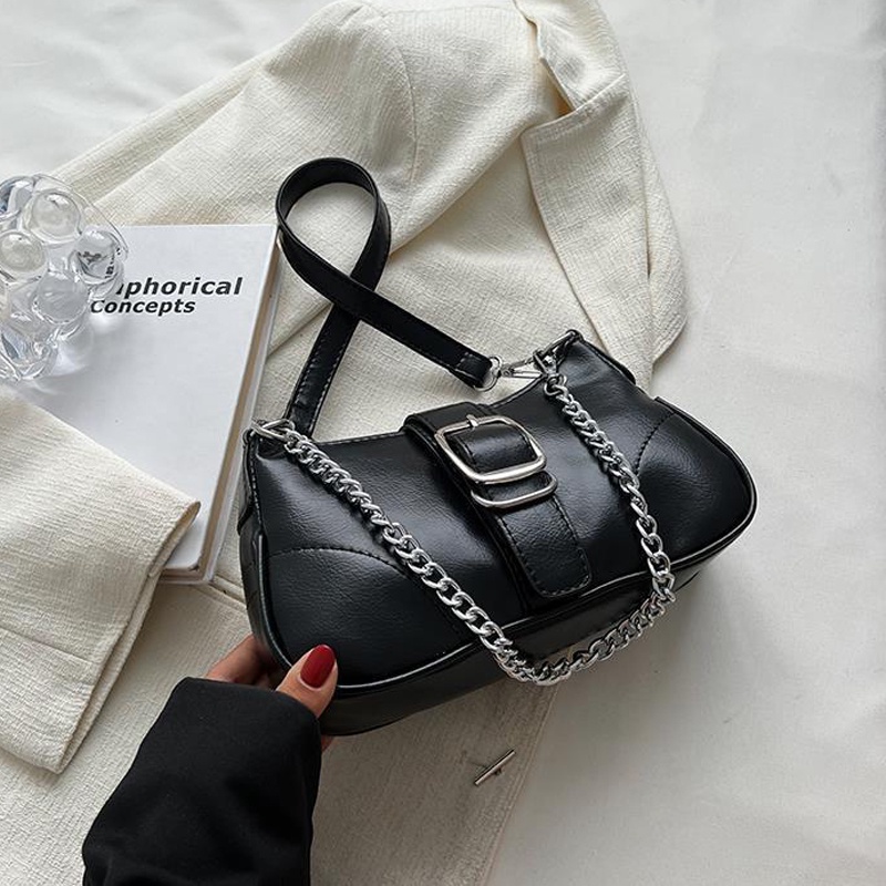 Túi đeo dưới cánh tay Hình Vuông Cỡ Nhỏ Phong Cách Phương Tây Dễ Phối Đồ Thời Trang Cho Nữ