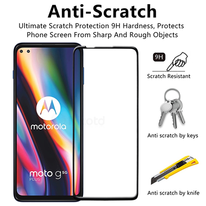 Kính Cường Lực Bảo Vệ Màn Hình Cho Motorola Moto G9 Play Plus G10 G20 G30 G50 G100 5G Plus Power Play Stylus