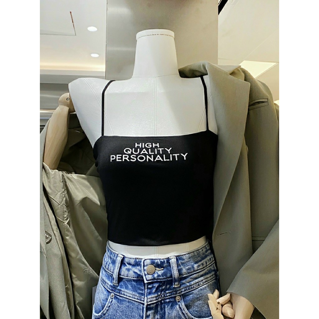 Áo Bra Su Nữ 2 Dây Mảnh Dáng Lửng Có Đệm Ngực YUKI STORE 2111