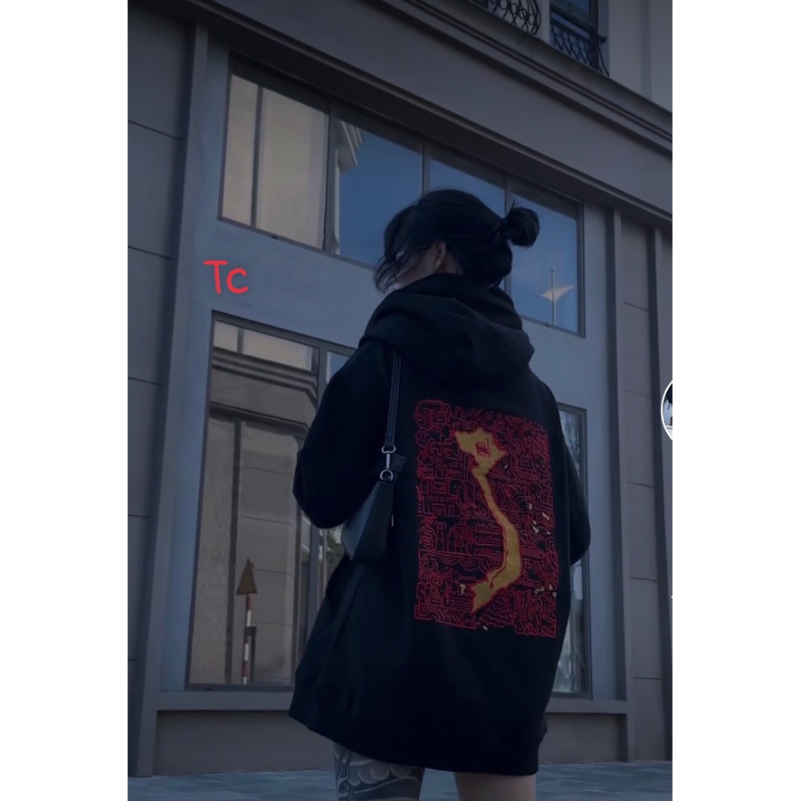 Áo Hoodie Mê Cung Sử Việt Hình in 5D to đẹp,Áo Nam Nữ Chất nỉ cotton  Fom áo to thụng  Siêu hót