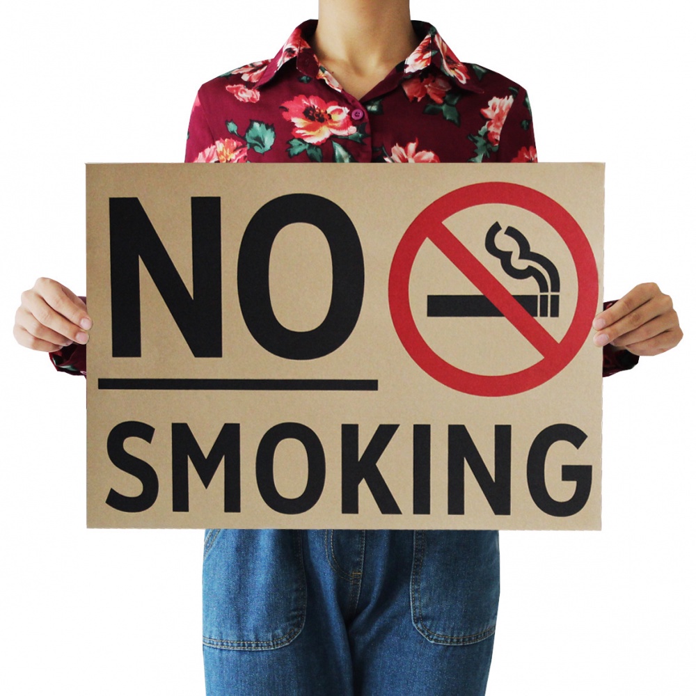 Tranh Treo Tường Trang Trí In Hình Nosmoking Phong Cách retro