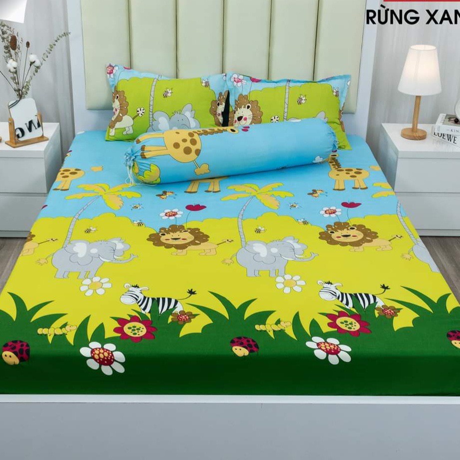 Ga giường, áo gối lẻ cotton poly Hàn Quốc họa tiết nổi bật nhiều màu - LanhNguyenShop