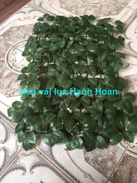 Vỉ lá hoa Hồng 40x60cm  - thảm cỏ nhân tạo