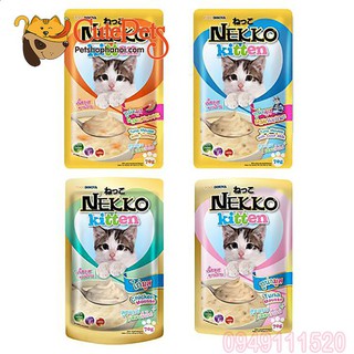 Pate mèo con Nekko Kitten 70g dành cho mèo từ 1-12 tháng tuổi - Cutepets