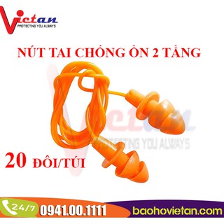 Nút Bịt tai Chống/ Giảm ồn 2 tầng - 100% Hình thật