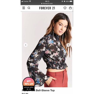 ÁO VOAN TAY LOE FOREVER 21