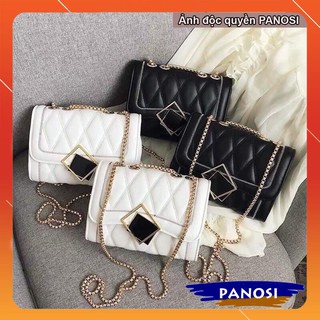 [Mã FASHIONGREEN44 giảm 10K đơn 50K] Túi xách đeo chéo trần trám KHOÁ GƯƠNG - Mã T242