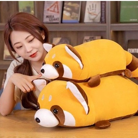 Gối ôm Muông Thú nằm trườn Động Vật má hồng tròn ú Gấu Nâu đội mũ Muông Thú ú dài Động vật mập ú...