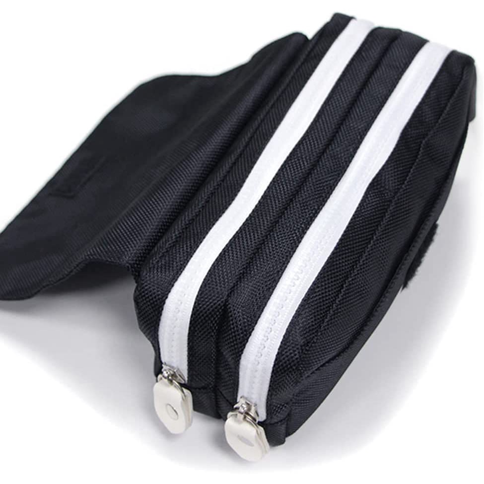 Bóp Viết Hai Lớp Có Khóa Kéo In Chữ Stranger JP5