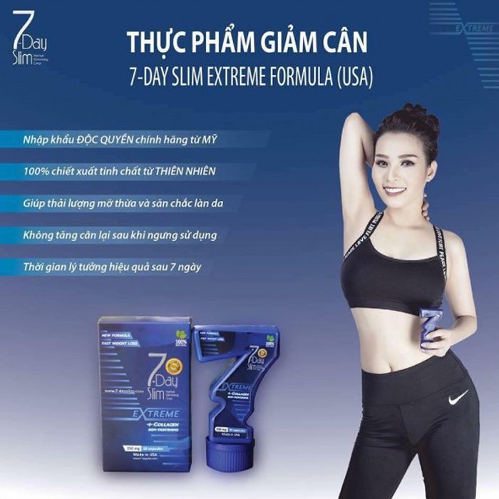 7 Day Slim - Viên Uống Giảm Cân 7 Day Slim Nhập Khẩu Mỹ Hỗ Trợ Giảm Cân Cải Thiện Quá Trình Tái Tạo Tế Bào Da