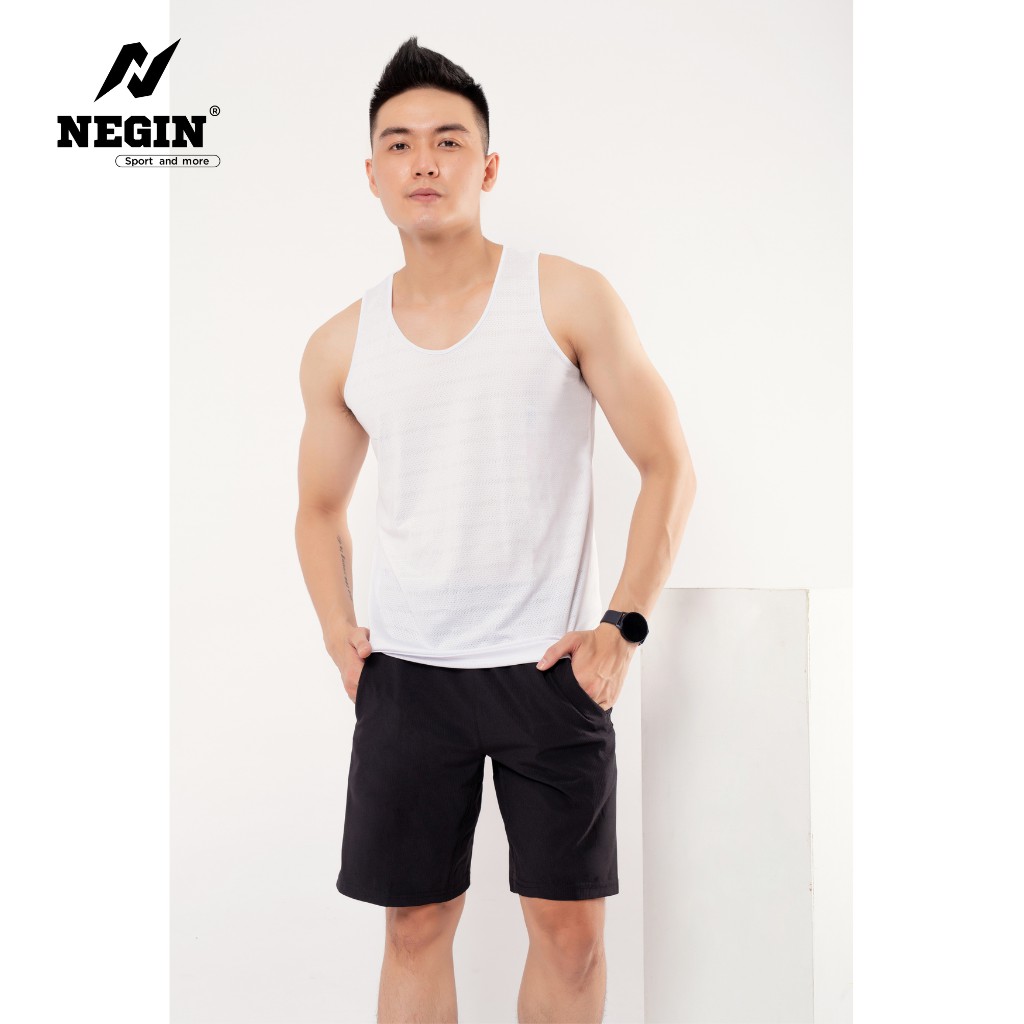 Áo Thun Ba Lỗ Nam Basic Chính Hãng NEGIN Chất Vải Cotton Cao Cấp Siêu Mềm Mịn Thấm Hút Mồ Hôi Thoải Mái Vận Động AN337M