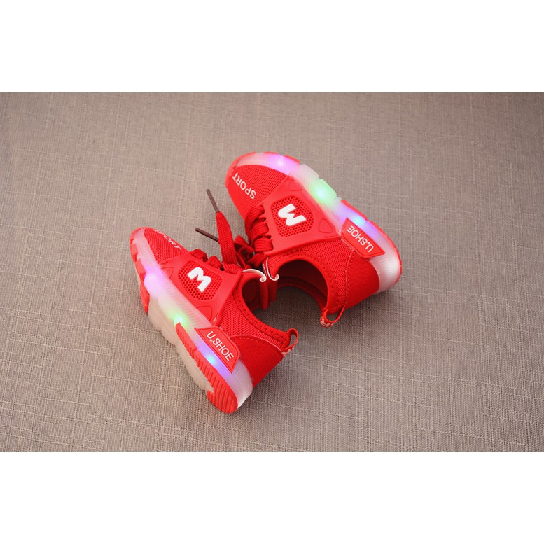 Giày thể thao chữ M chũ cho bé trai và bé gái từ 1-5 tuổi (Size 21-30)