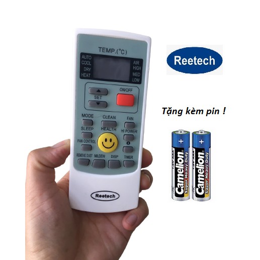 Điều khiển điều hòa Reetech có hình mặt cười - Hàng loại 1