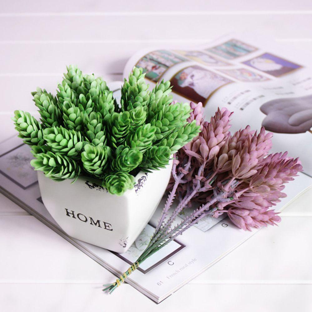 1 Bó 30 Cây Xanh Nhân Tạo Bằng Nhựa Dùng Trang Trí Bàn Tiệc Cưới/ Sân Vườn DIY