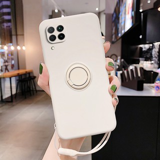 Ốp Điện Thoại Silicon Mềm Gắn Nhẫn Đỡ Và Dây Đeo Cho Huawei Nova 7i Nova 6SE