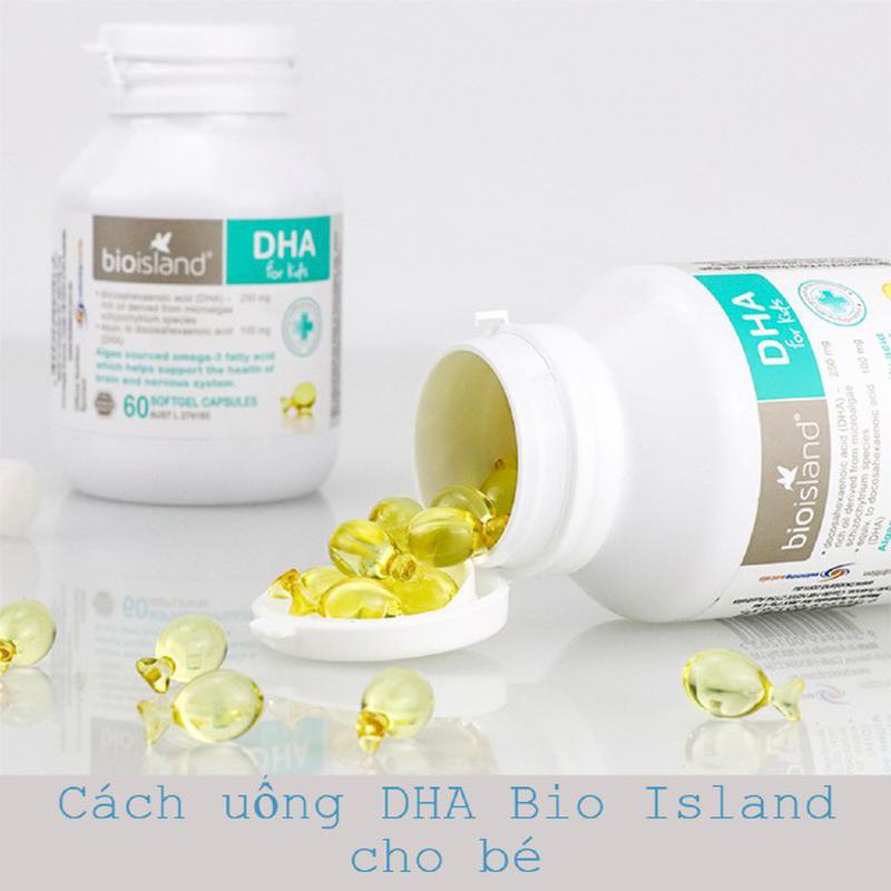 Viên Uống Bổ Sung Dầu Cá DHA Cho Bé Bio Island DHA For Kids 60 Viên Lọ Phát Triển Não Bộ Duy Trì Cải Thiện Sức Khỏe