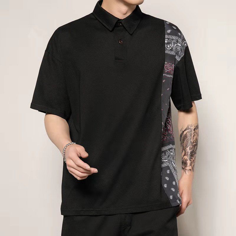 Áo Sơ Mi Dáng Rộng Plus Size 8XL Cho Nam#Áo Thun In Hình Tay Ngắn