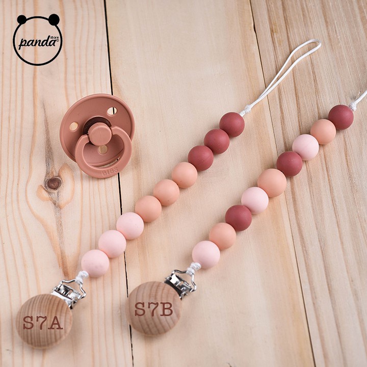 Dây treo ti giả Panda làm bằng silicone (có thể dùng gặm nướu vô cùng an toàn cho bé)