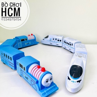 [SIÊU TO - NHIỀU MẪU] Đồ chơi đường tàu thomas, tàu điện ngầm có đèn nhạc, tự quay đầu dành cho bé thích mô hình xe