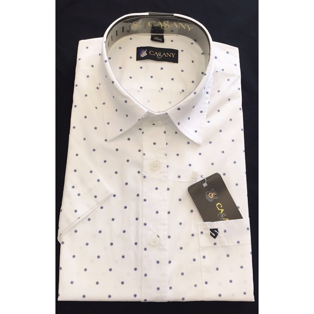 ÁO SƠ MI NAM CHẤM BI HOA NHỎ