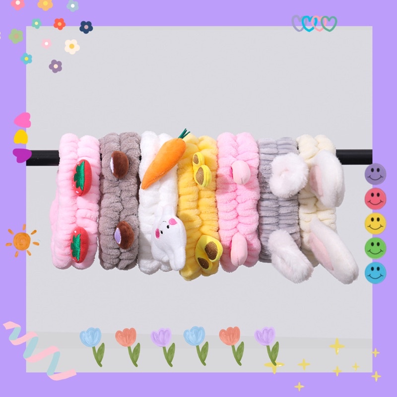 Băng đô rửa mặt thun nhiều mẫu siêu cấp cuteee 🍭