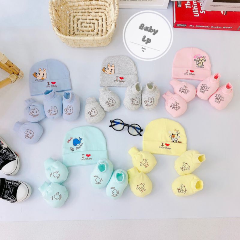 set 1 mũ+2 bao tay +2 bao chân bozip