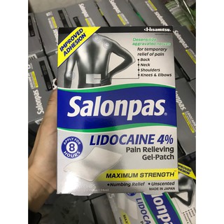 Miếng dán giảm đau Salonpas hộp 6 miếng