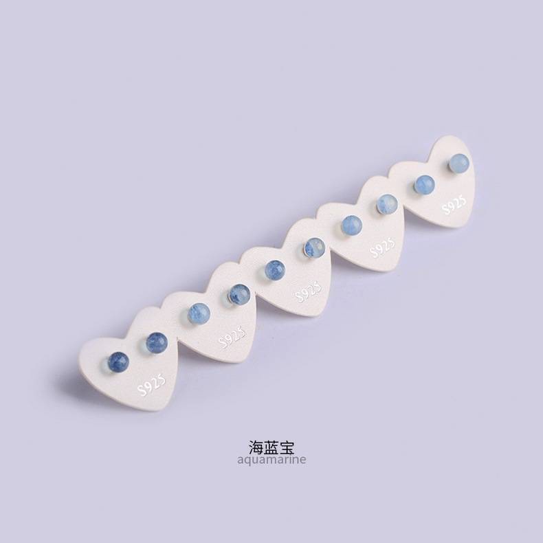 Bông Tai Mạ Bạc 925 Đính Đá Mắt Hổ Phách Tự Nhiên