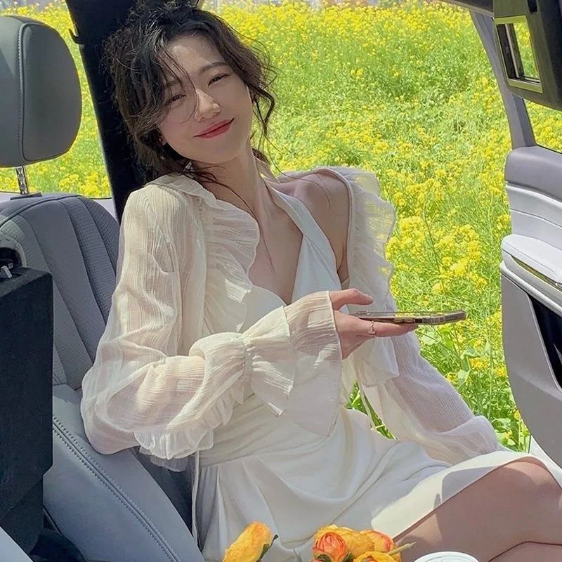 Áo Khoác Cardigan Chiffon Mỏng Chống Nắng Thời Trang Mùa Hè Hàng Mới 2022
