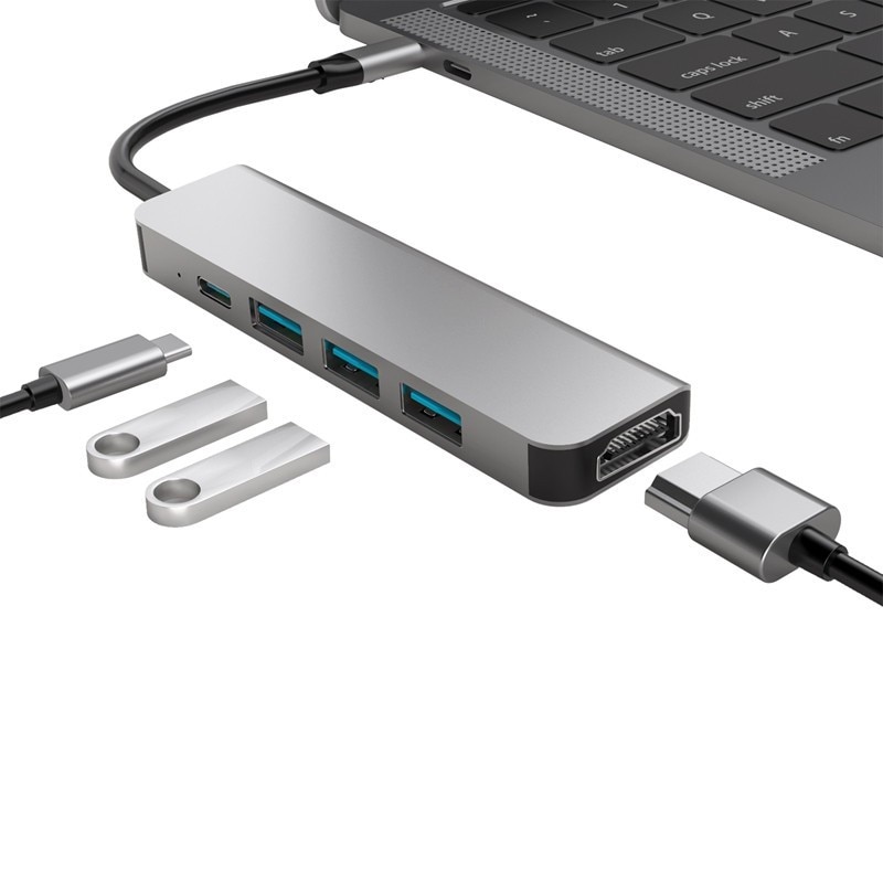 Bộ Chia 3 Cổng Usb 3.0 Pd 3.0 5 Trong 1 | BigBuy360 - bigbuy360.vn