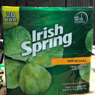 Xà bông cục Irish spring lốc 20 cục 20x104g