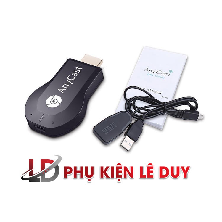 HDMI Không dây Anycast M9 Plus và M4 plus kết nối điện thoại sang Tivi - Phukienleduy