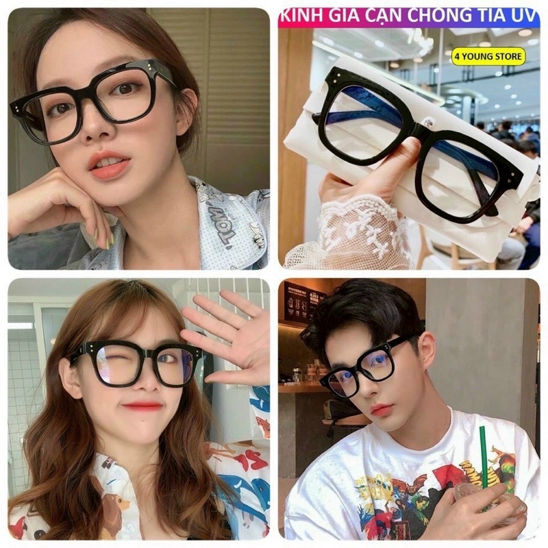 Kính 0 Độ Vuông V Hot Hit Mọi Thời Đại, Phong Cách Hàn Quốc Cho Cả Nam Và Nữ