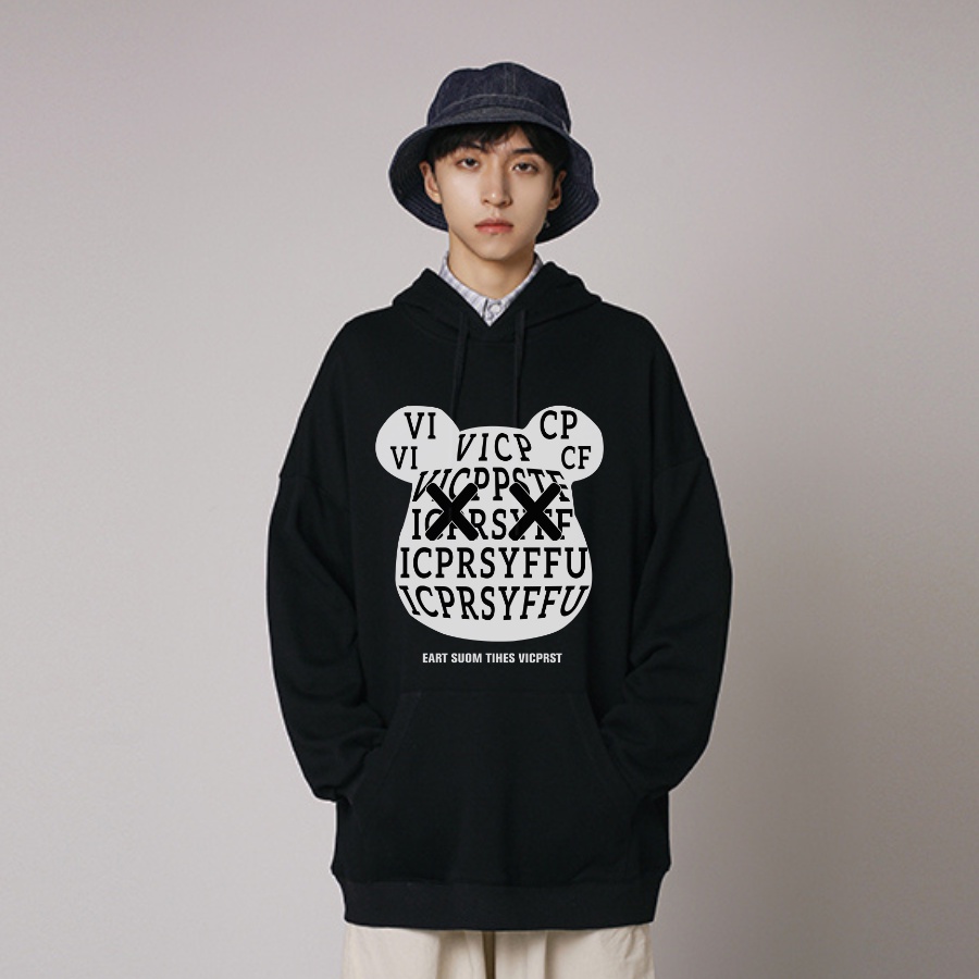 Áo hoodie nỉ bông Monster X Street Beariik nam nữ form rộng thu đông Local Brand