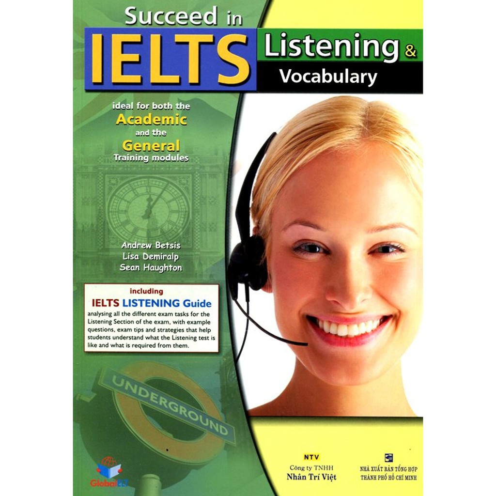 Sách - Suceed in IELTS listening &amp; Vocabulary (Kèm CD) - NTV