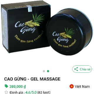 Flash sale Cao gừng tan mỡ