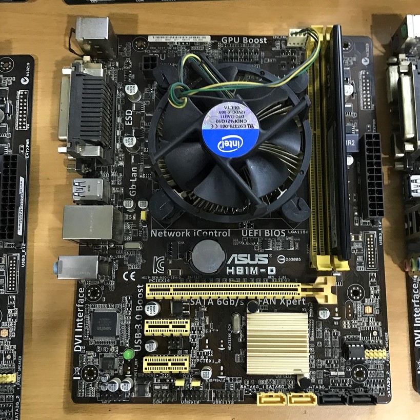 [Mã 1911ELSALE hoàn 7% đơn 300K] [COMBO] Main Asus H81 + Chip G3220 + Ram 4GB Tặng Fan CPU