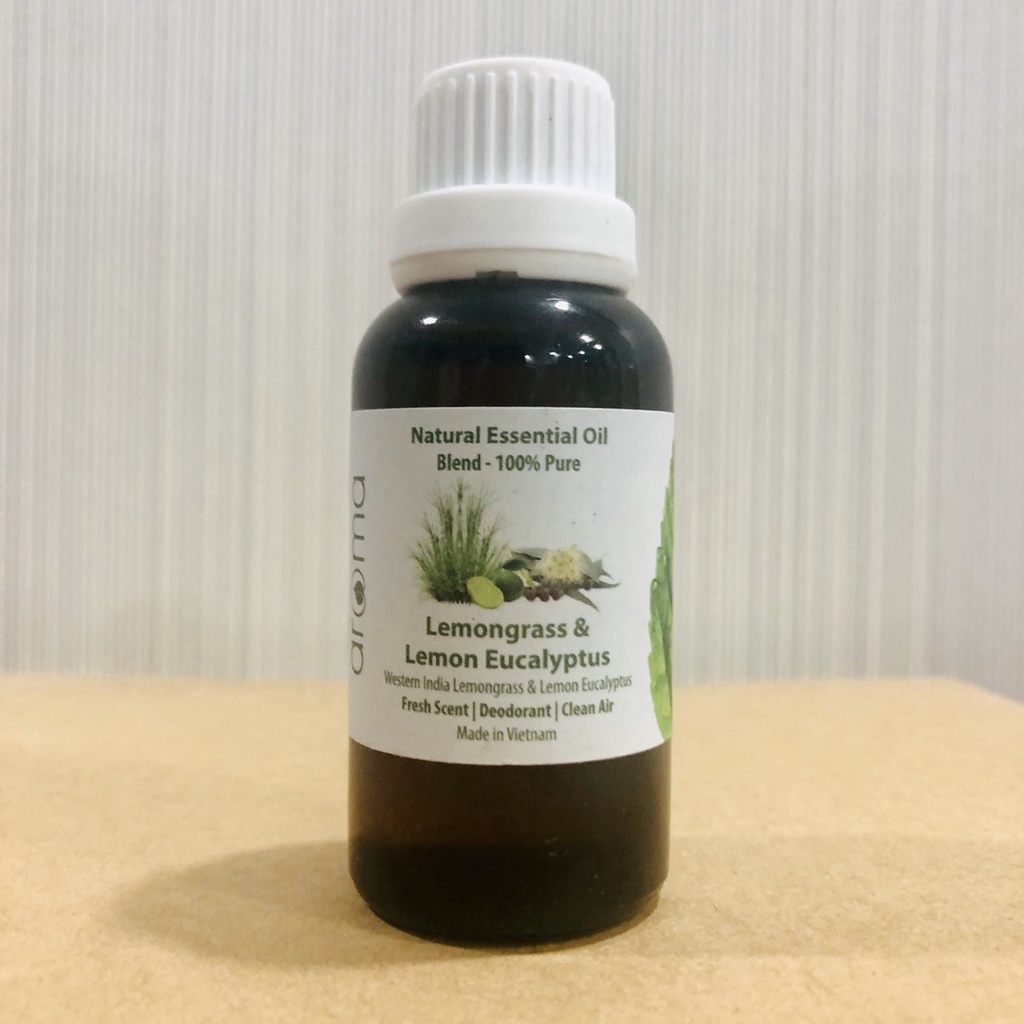 Tinh dầu xông thiên nhiên AROMA Sả chanh Bạch đàn chanh 10ml