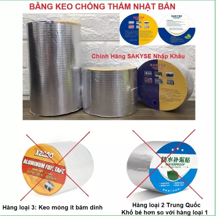 (Khổ Siêu Rộng 30cm) BĂNG KEO CHỐNG THẤM-CHỐNG DỘT MÁI TÔN ĐA NĂNG- SIÊU BỀN-SIÊU DÍNH - Băng Keo Sakyse