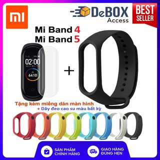 Vòng tay theo dõi sức khoẻ Xiaomi Mi Band 4/5 / Đồng hồ thông minh Miband 4/5 [ Bảo hành 6 tháng ]