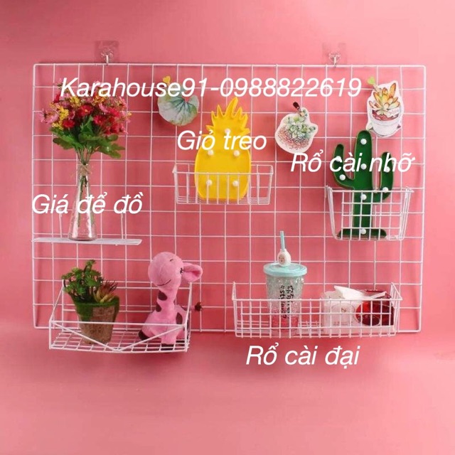 KHUNG LƯỚI DECOR TRANG TRÍ PHÒNG NGỦ SIÊU XINH 35x35 và 35x45