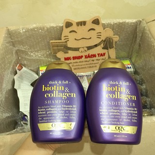 Dầu gội biotin collagen ogx giảm rụng - kich thích mọc tóc - trị gàu