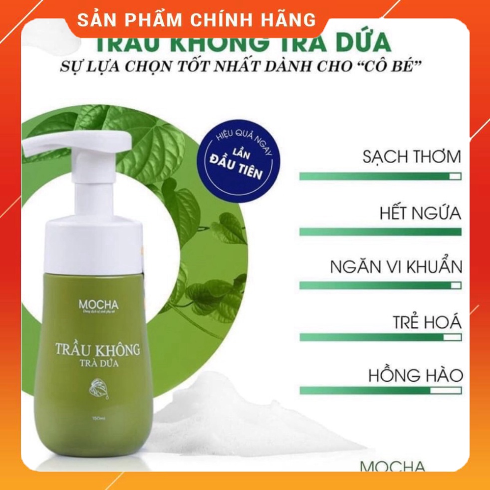 DUNG DỊCH VỆ SINH TRẦU KHÔNG TRÀ DỨA MOCHA TĂNG Nước Hoa